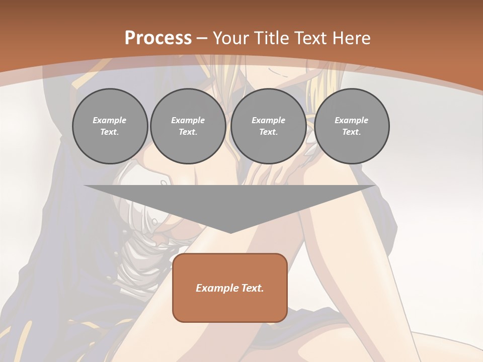 A Woman In A Blue Dress Sitting On A Bed PowerPoint Template