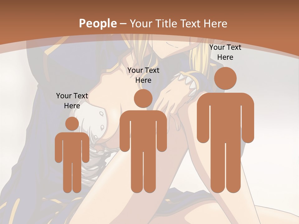 A Woman In A Blue Dress Sitting On A Bed PowerPoint Template