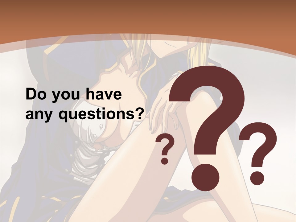 A Woman In A Blue Dress Sitting On A Bed PowerPoint Template