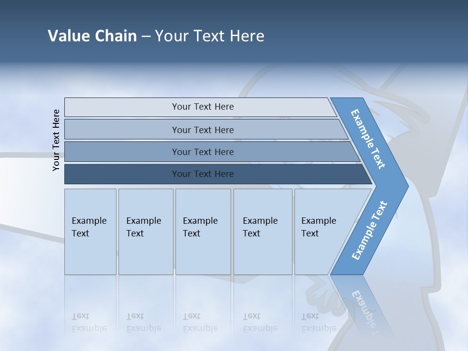 A Woman Holding A Sign With A Sky Background PowerPoint Template