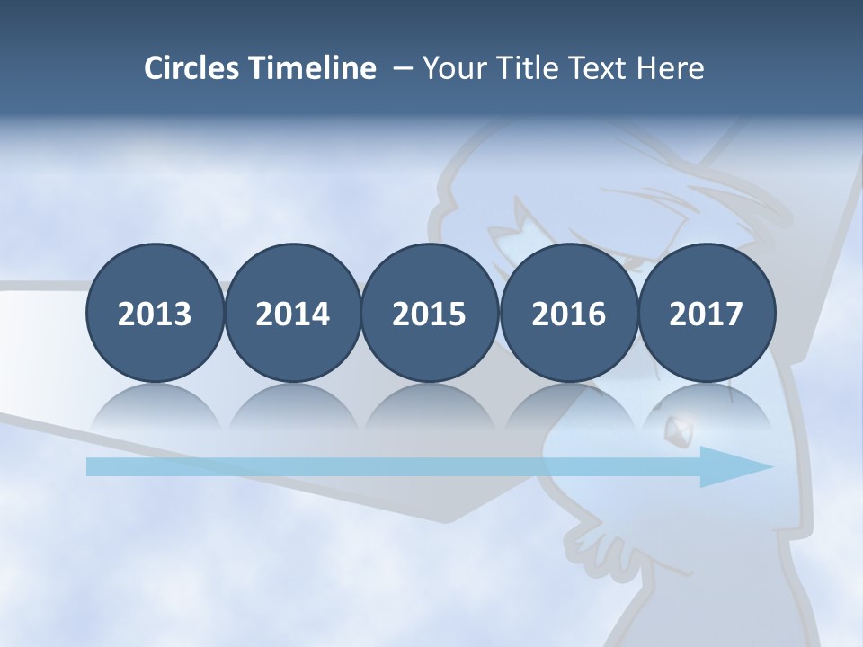 A Woman Holding A Sign With A Sky Background PowerPoint Template