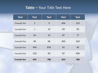 A Woman Holding A Sign With A Sky Background PowerPoint Template