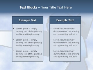 A Woman Holding A Sign With A Sky Background PowerPoint Template