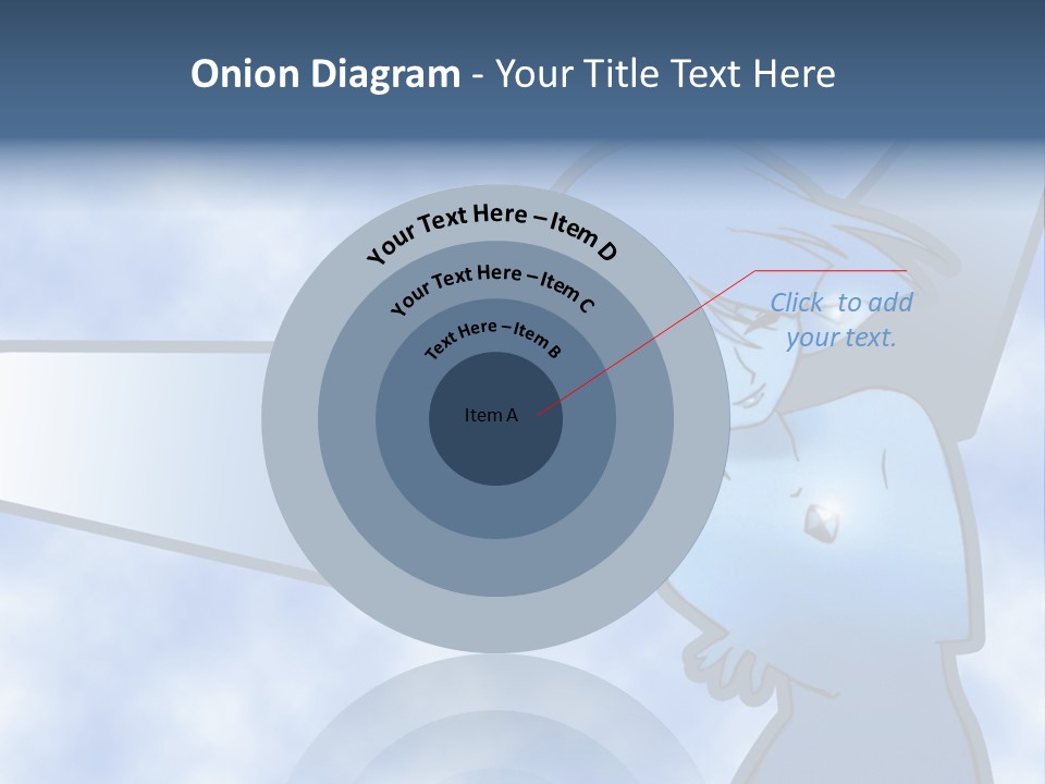 A Woman Holding A Sign With A Sky Background PowerPoint Template