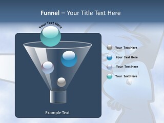 A Woman Holding A Sign With A Sky Background PowerPoint Template