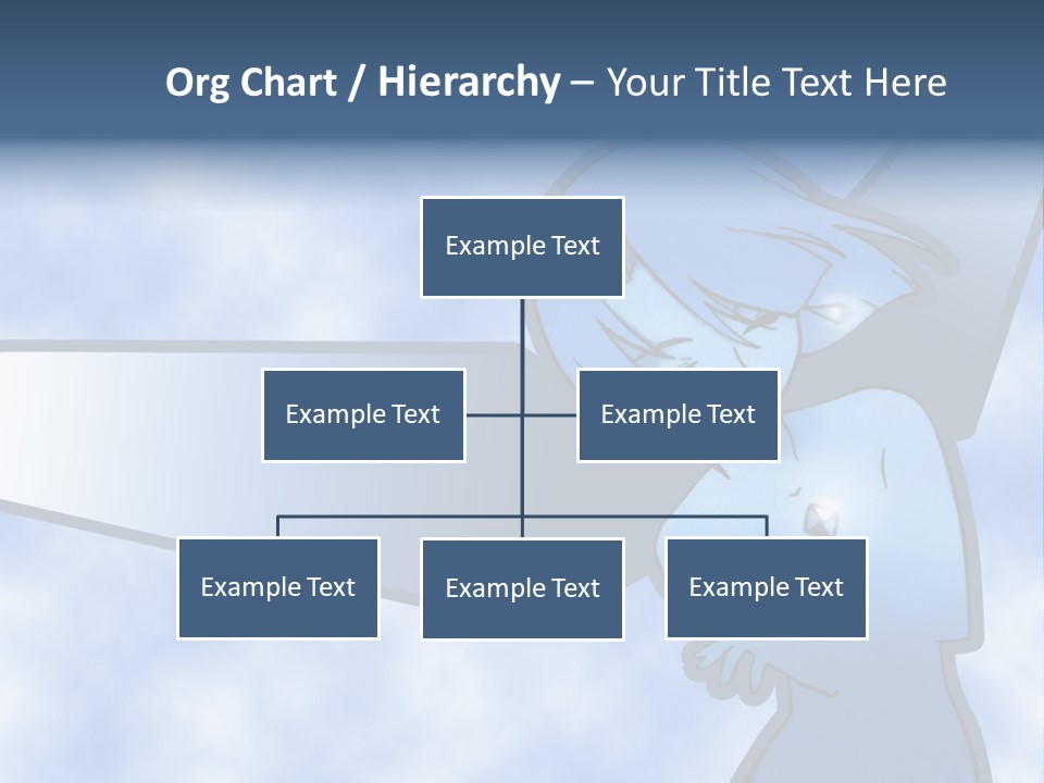 A Woman Holding A Sign With A Sky Background PowerPoint Template