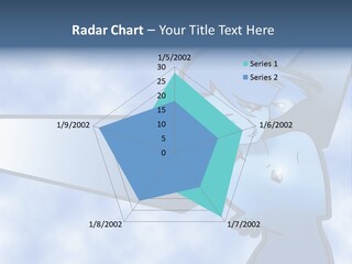 A Woman Holding A Sign With A Sky Background PowerPoint Template