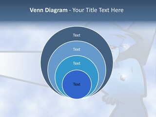 A Woman Holding A Sign With A Sky Background PowerPoint Template