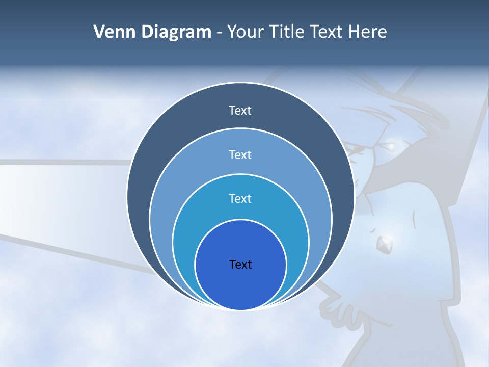 A Woman Holding A Sign With A Sky Background PowerPoint Template