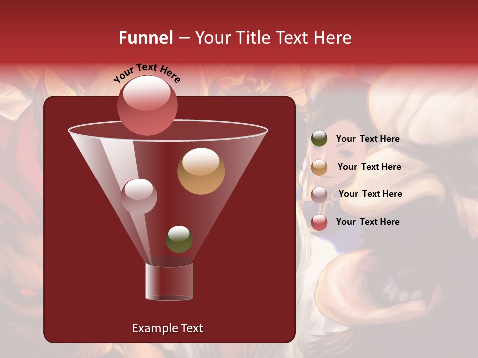 A Group Of Anime Characters With A Red Background PowerPoint Template