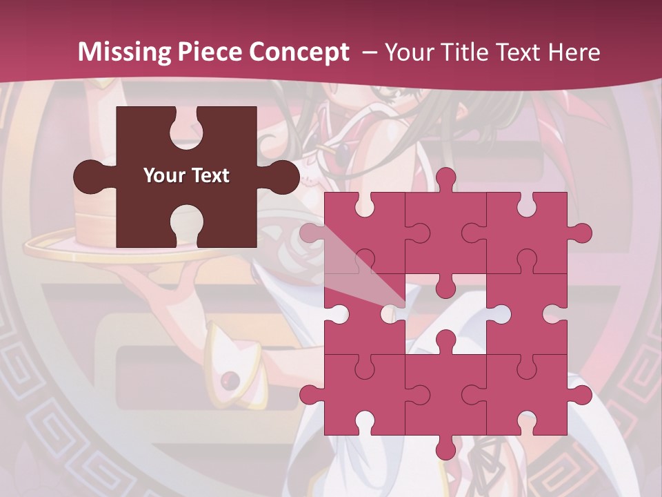 A Woman In A Pink Dress Holding A Tray Of Food PowerPoint Template