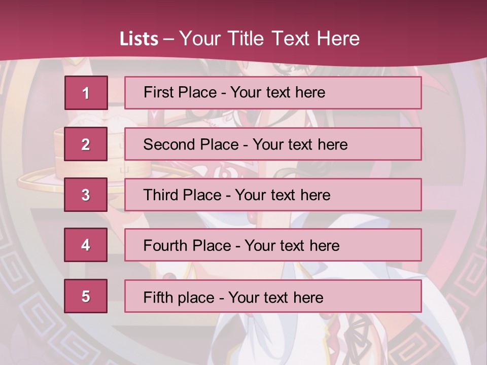 A Woman In A Pink Dress Holding A Tray Of Food PowerPoint Template