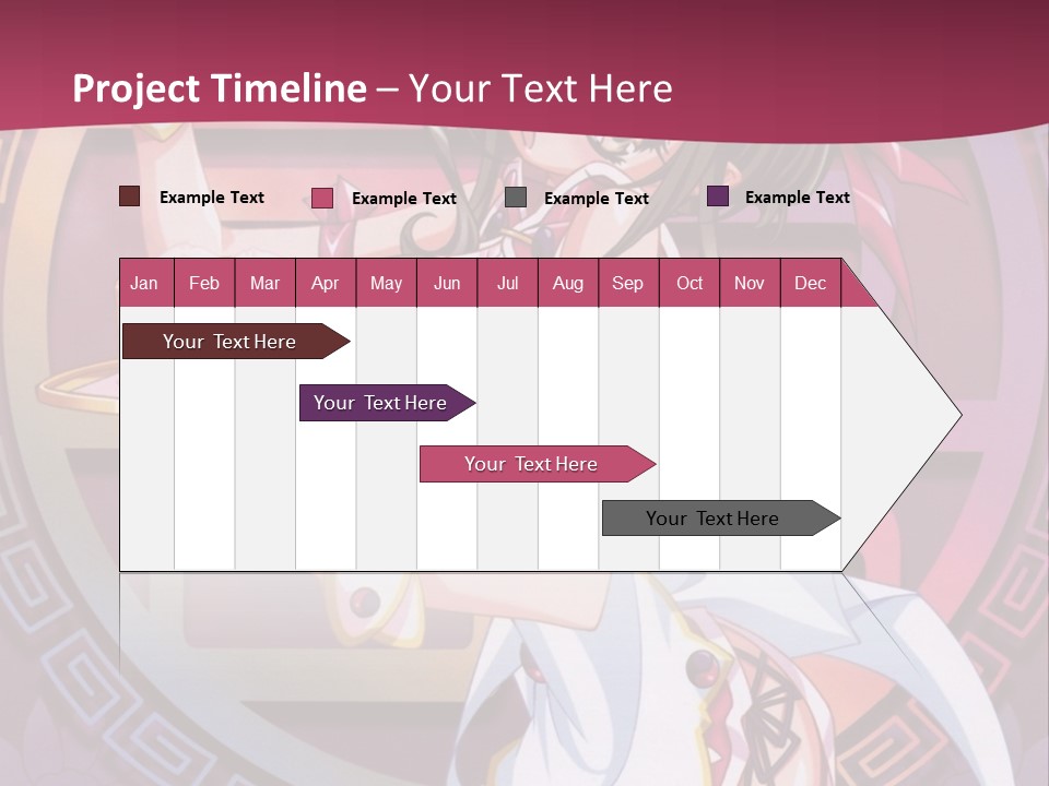 A Woman In A Pink Dress Holding A Tray Of Food PowerPoint Template