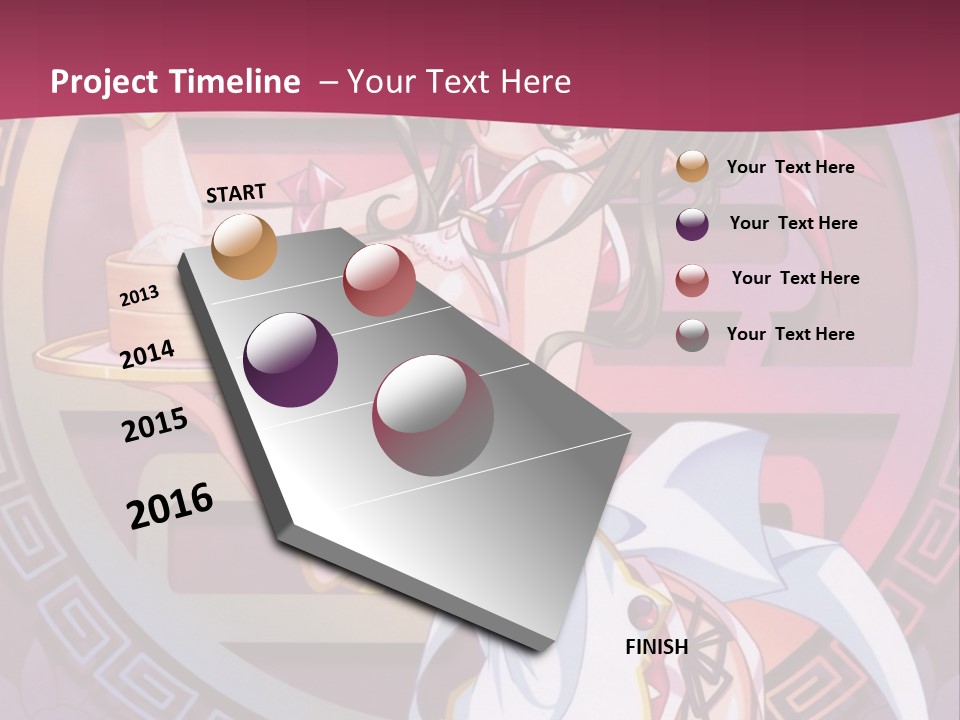 A Woman In A Pink Dress Holding A Tray Of Food PowerPoint Template