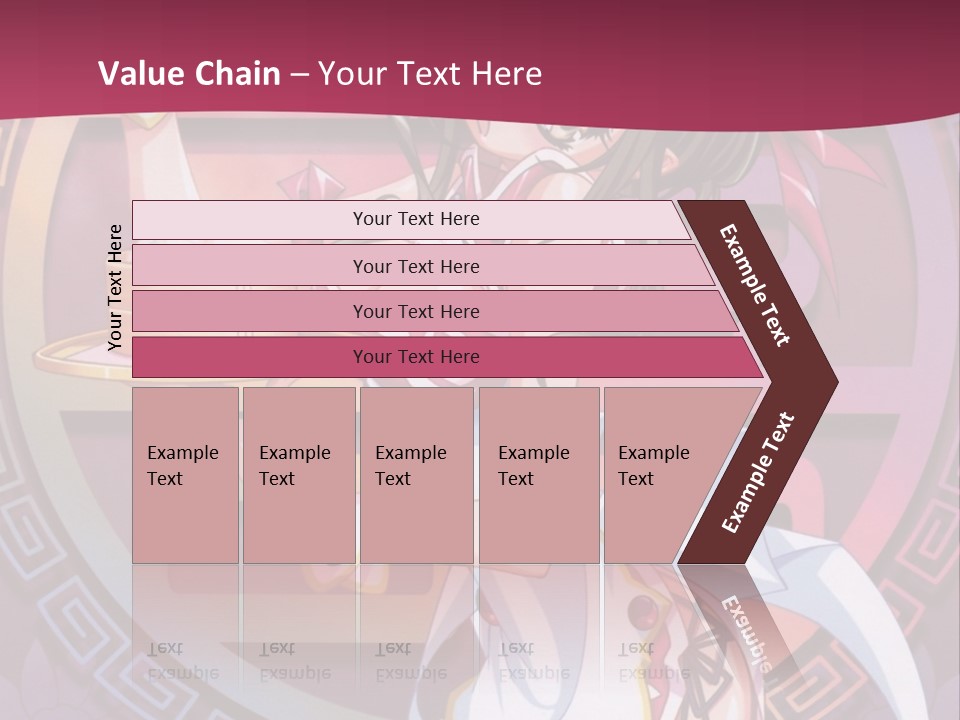 A Woman In A Pink Dress Holding A Tray Of Food PowerPoint Template