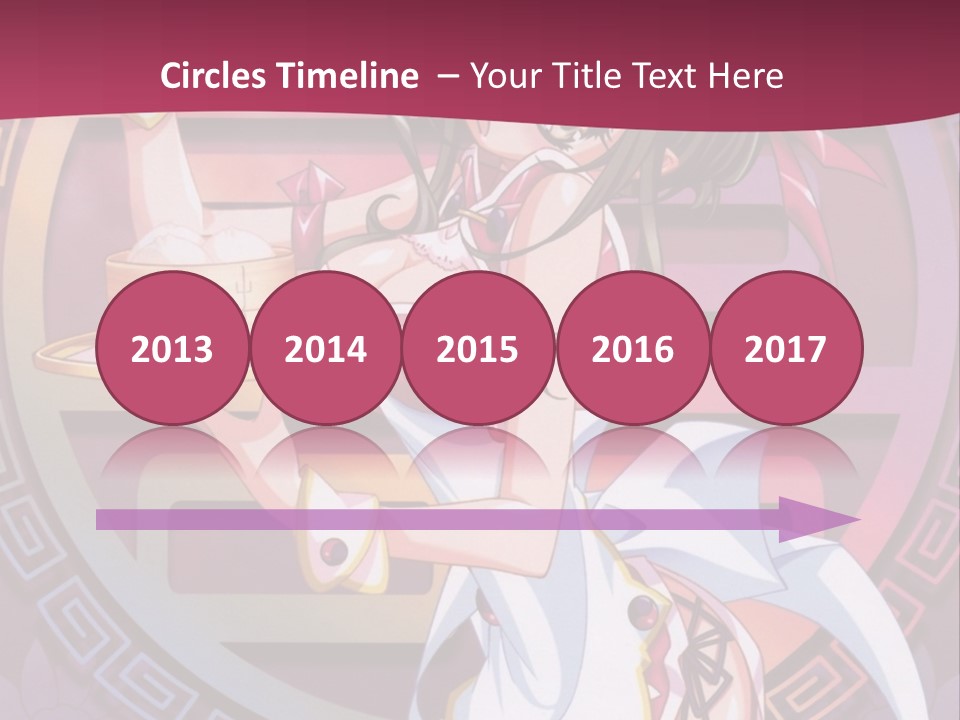 A Woman In A Pink Dress Holding A Tray Of Food PowerPoint Template