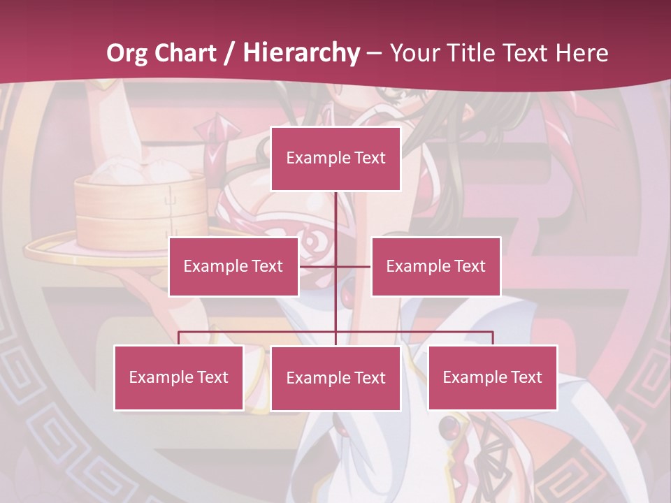 A Woman In A Pink Dress Holding A Tray Of Food PowerPoint Template