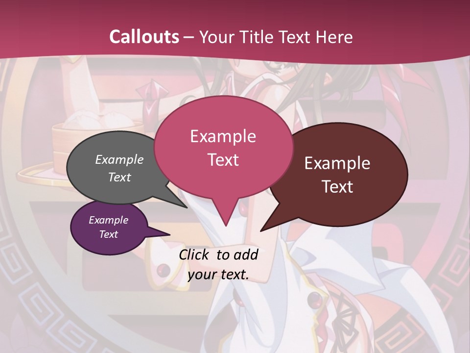 A Woman In A Pink Dress Holding A Tray Of Food PowerPoint Template