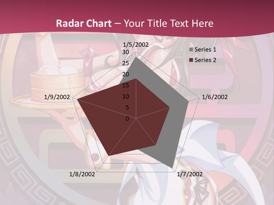 A Woman In A Pink Dress Holding A Tray Of Food PowerPoint Template