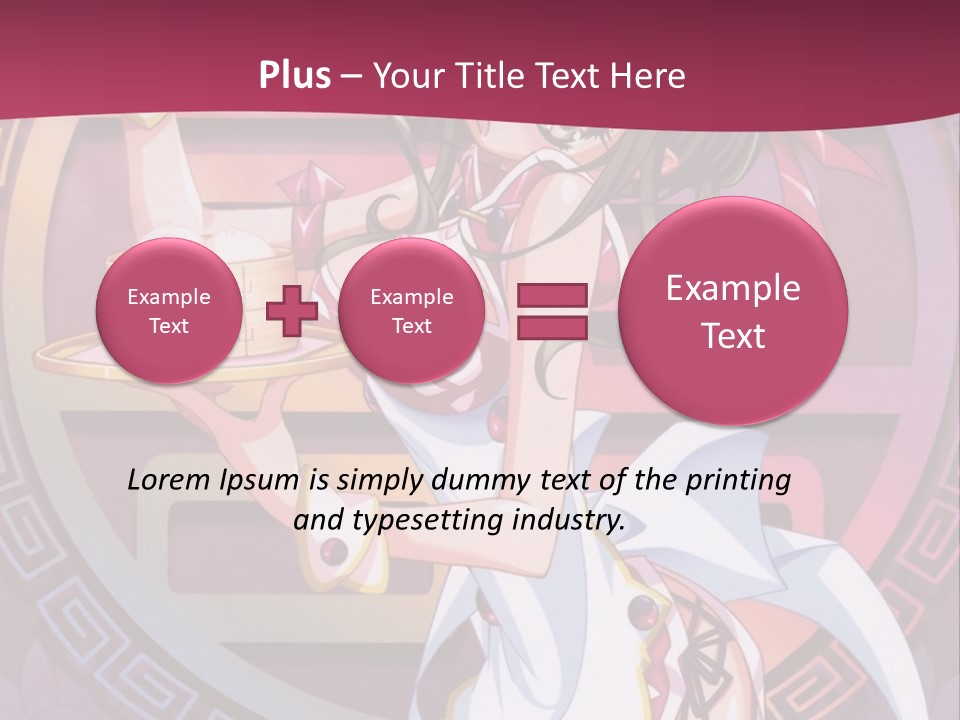 A Woman In A Pink Dress Holding A Tray Of Food PowerPoint Template