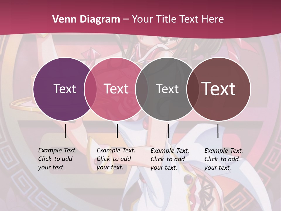 A Woman In A Pink Dress Holding A Tray Of Food PowerPoint Template