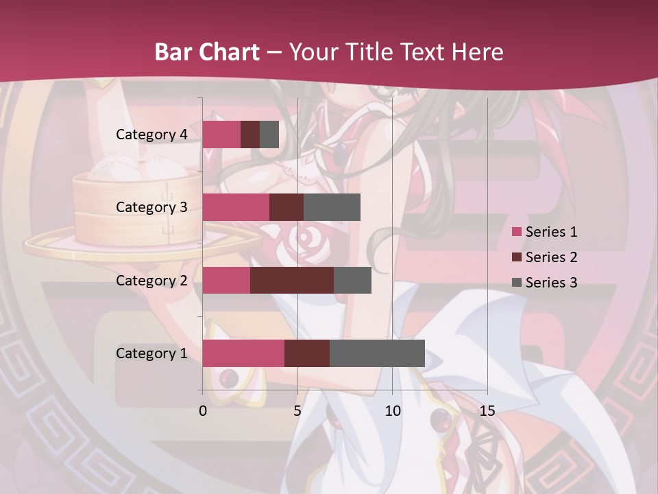 A Woman In A Pink Dress Holding A Tray Of Food PowerPoint Template