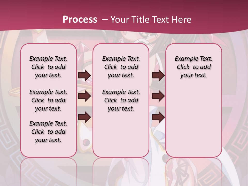 A Woman In A Pink Dress Holding A Tray Of Food PowerPoint Template