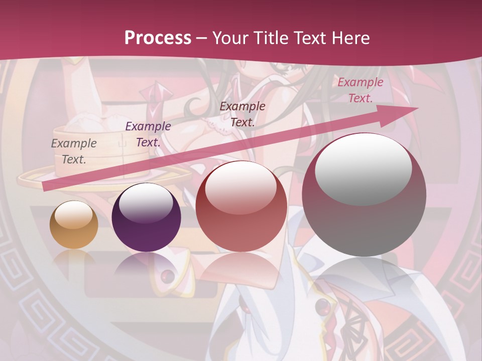 A Woman In A Pink Dress Holding A Tray Of Food PowerPoint Template