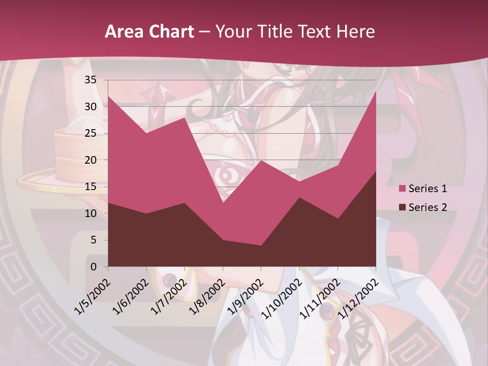 A Woman In A Pink Dress Holding A Tray Of Food PowerPoint Template