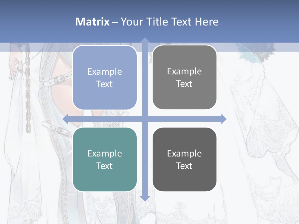 A Woman In A Wedding Dress With A Veil On Her Head PowerPoint Template