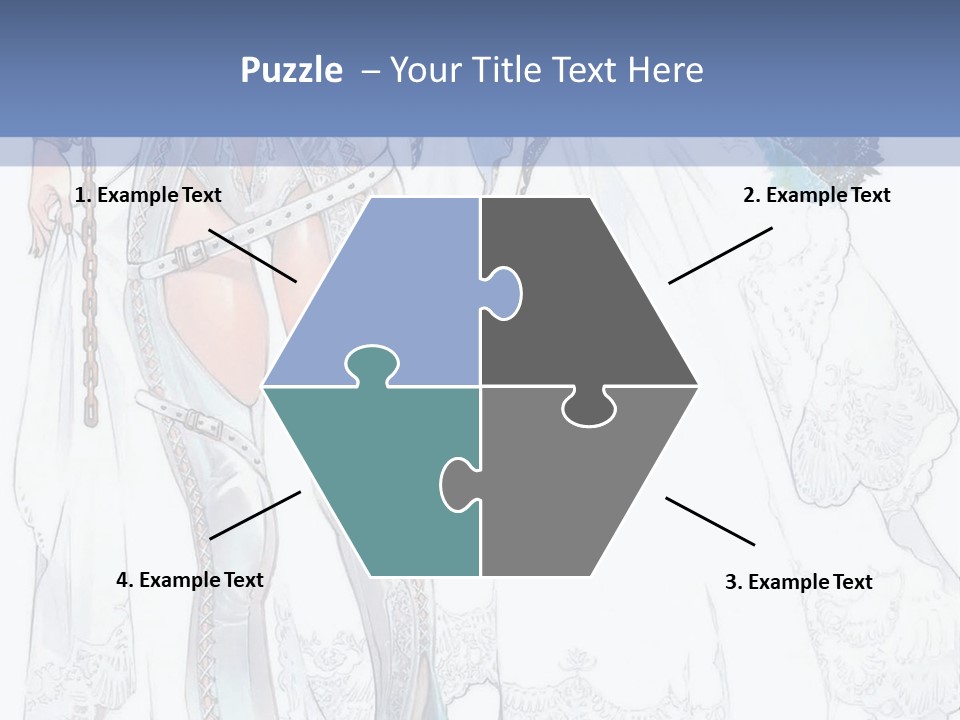 A Woman In A Wedding Dress With A Veil On Her Head PowerPoint Template