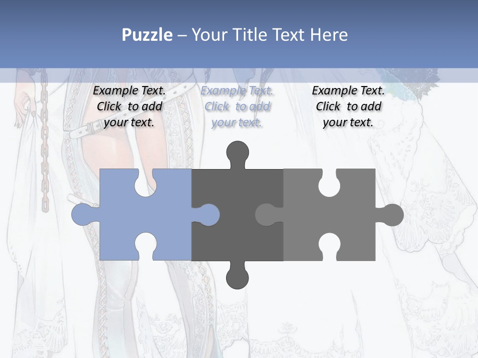 A Woman In A Wedding Dress With A Veil On Her Head PowerPoint Template