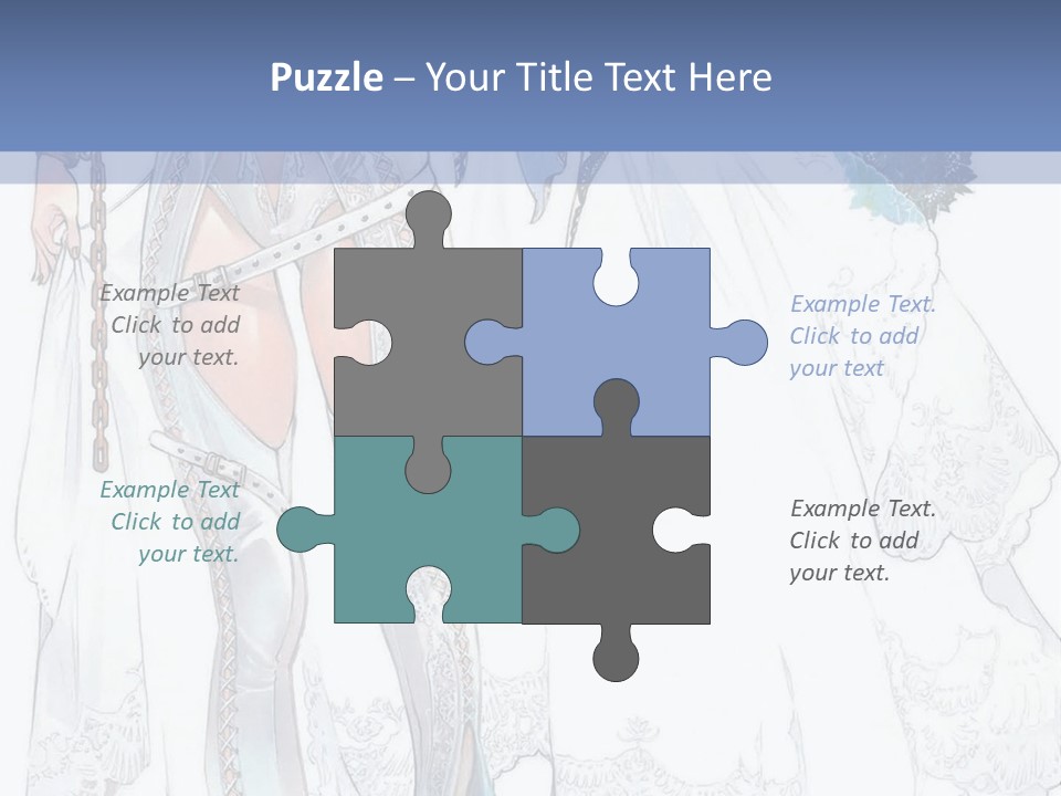 A Woman In A Wedding Dress With A Veil On Her Head PowerPoint Template