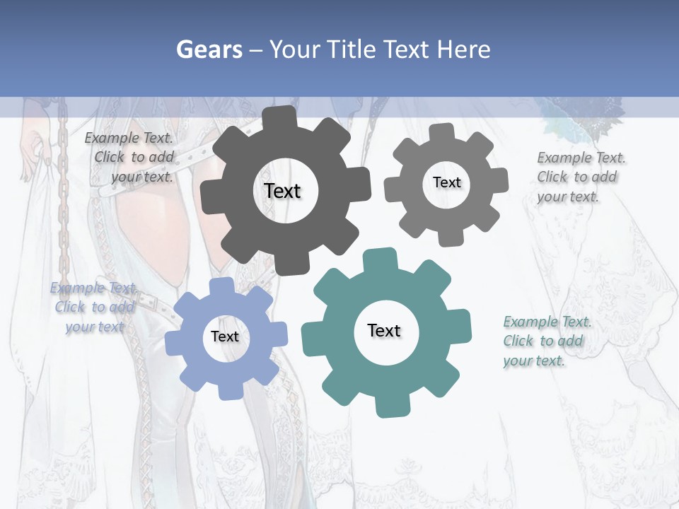 A Woman In A Wedding Dress With A Veil On Her Head PowerPoint Template