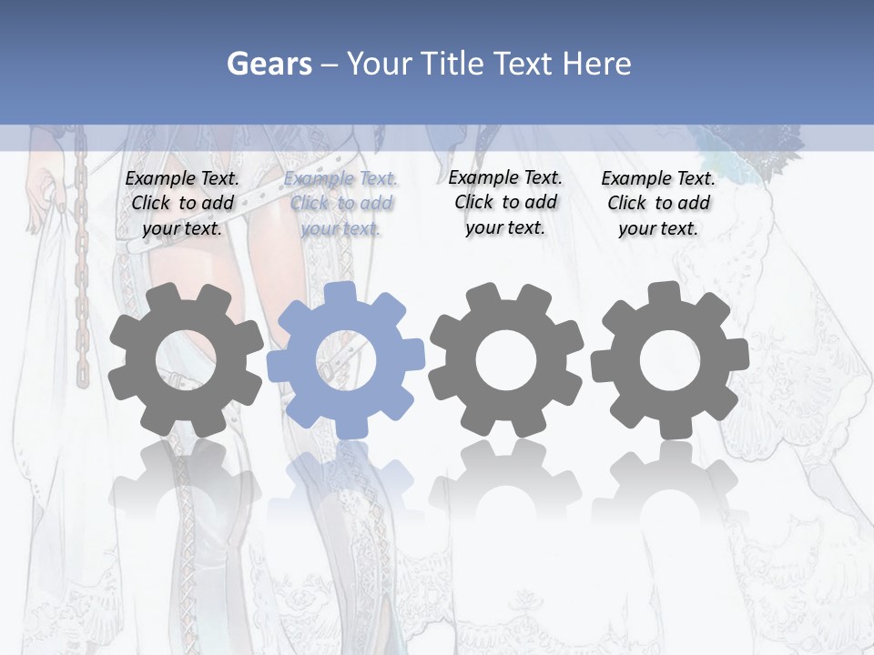 A Woman In A Wedding Dress With A Veil On Her Head PowerPoint Template