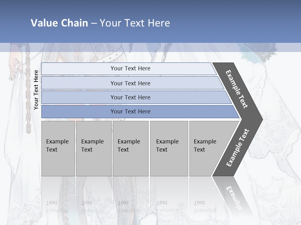 A Woman In A Wedding Dress With A Veil On Her Head PowerPoint Template
