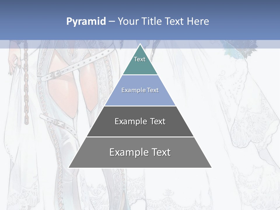 A Woman In A Wedding Dress With A Veil On Her Head PowerPoint Template