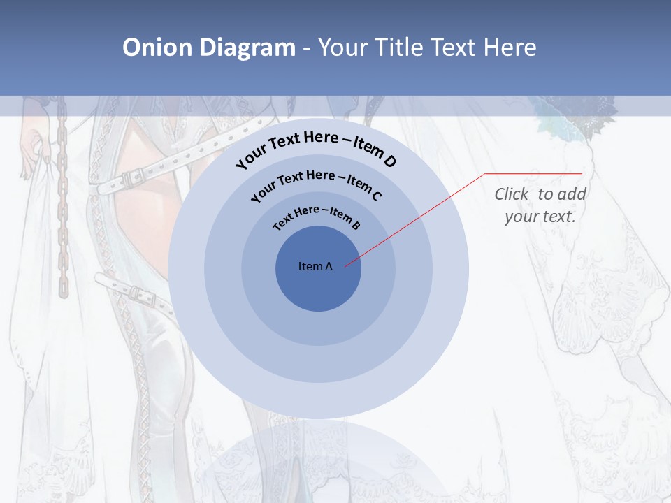 A Woman In A Wedding Dress With A Veil On Her Head PowerPoint Template