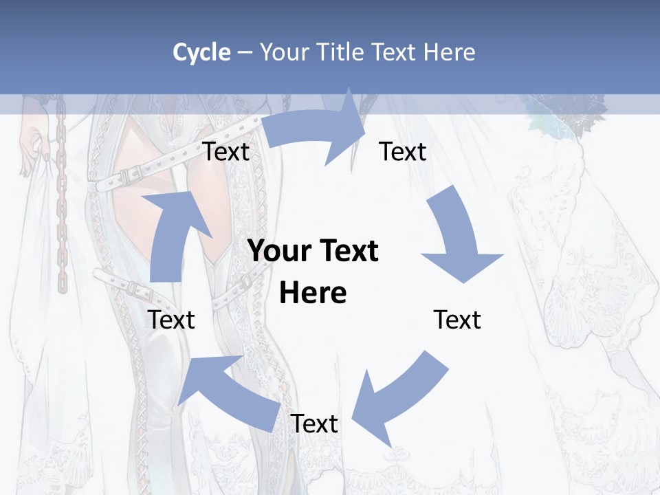 A Woman In A Wedding Dress With A Veil On Her Head PowerPoint Template