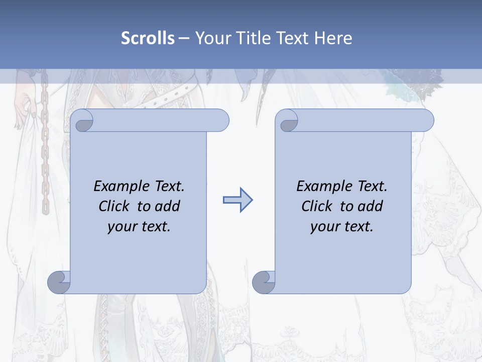 A Woman In A Wedding Dress With A Veil On Her Head PowerPoint Template