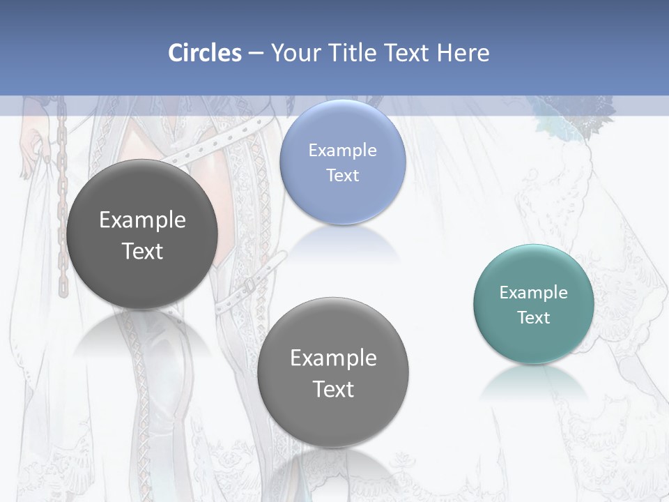 A Woman In A Wedding Dress With A Veil On Her Head PowerPoint Template