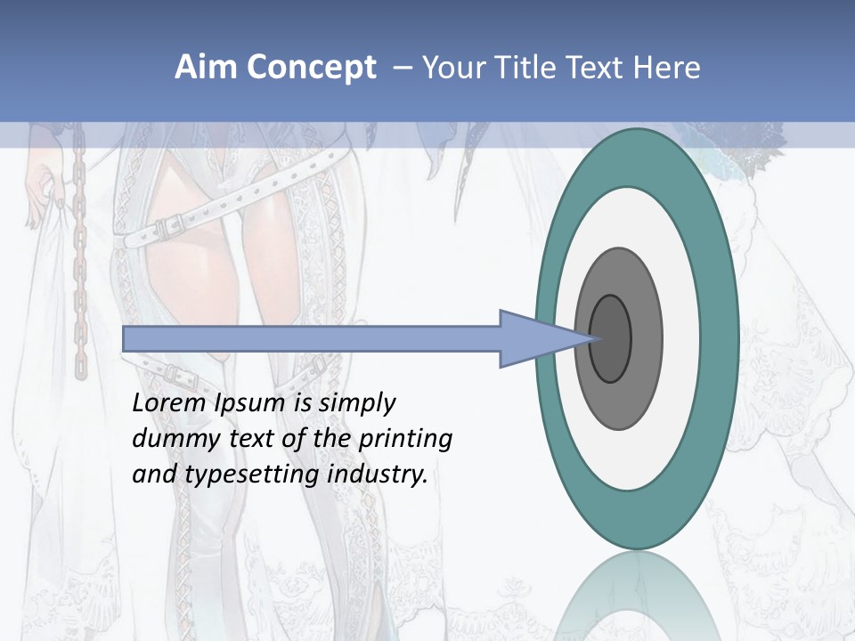 A Woman In A Wedding Dress With A Veil On Her Head PowerPoint Template