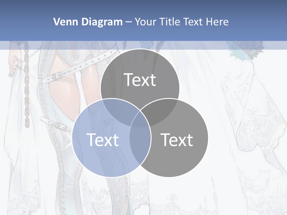 A Woman In A Wedding Dress With A Veil On Her Head PowerPoint Template