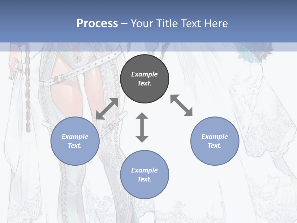 A Woman In A Wedding Dress With A Veil On Her Head PowerPoint Template