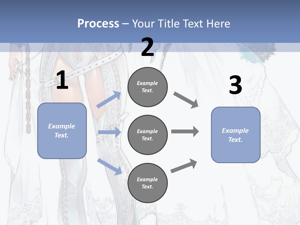 A Woman In A Wedding Dress With A Veil On Her Head PowerPoint Template