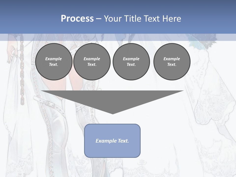 A Woman In A Wedding Dress With A Veil On Her Head PowerPoint Template