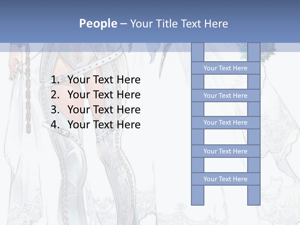 A Woman In A Wedding Dress With A Veil On Her Head PowerPoint Template