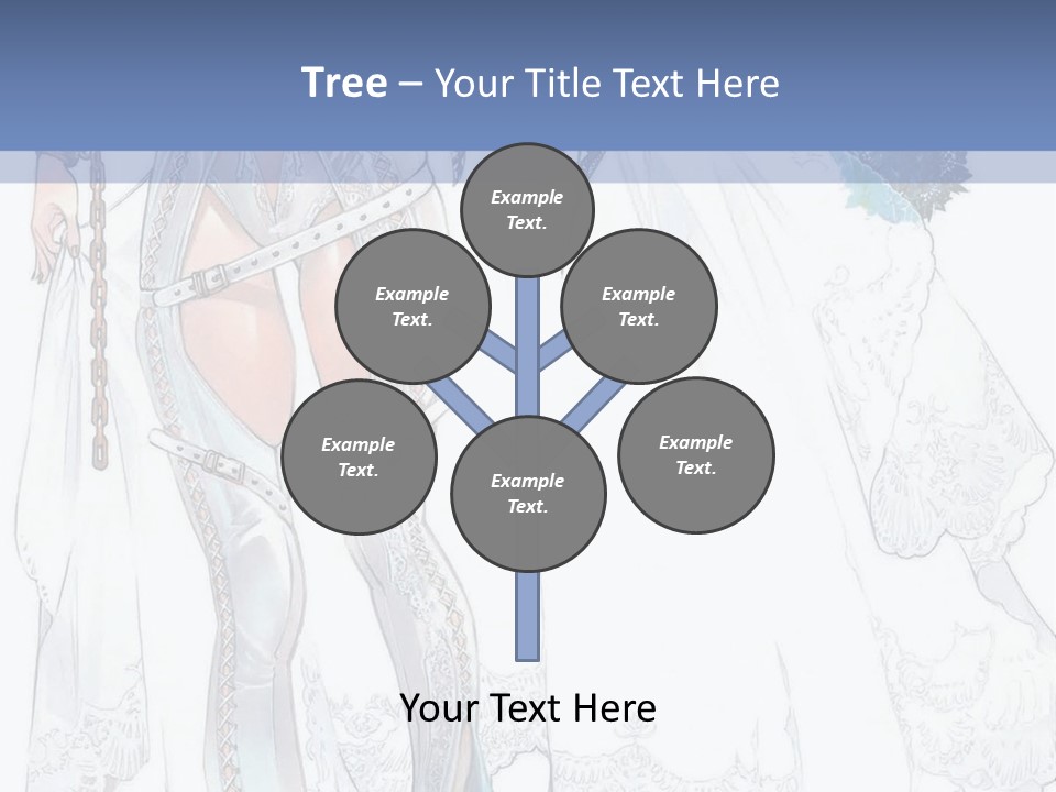 A Woman In A Wedding Dress With A Veil On Her Head PowerPoint Template