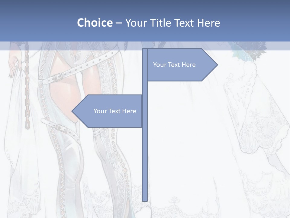 A Woman In A Wedding Dress With A Veil On Her Head PowerPoint Template