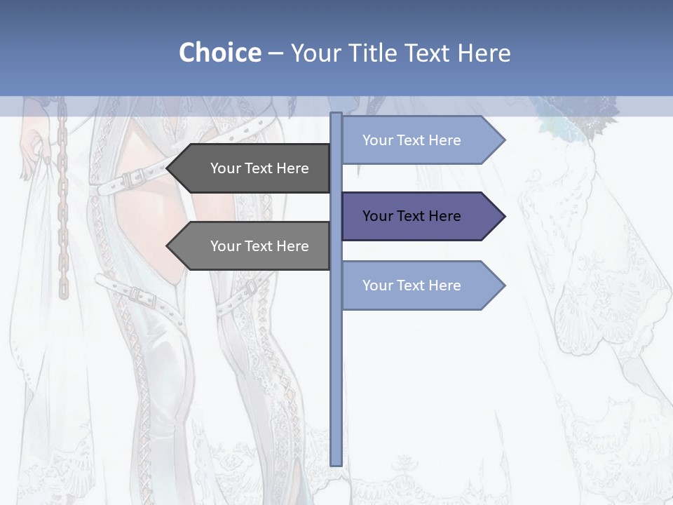 A Woman In A Wedding Dress With A Veil On Her Head PowerPoint Template